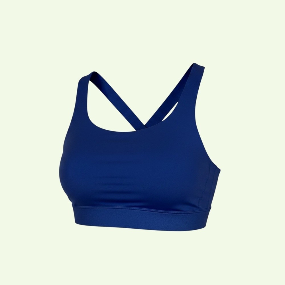Athleta Sports Bra Small Blue Crisscross Power‎ of She Activewear Athleisure